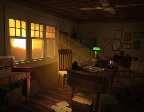 Detective Room, Detective Office, Mystery Room, Interactive Fiction, Noir Detective, Pixel Art Background, Office Background, Books You Should Read, Scene Design