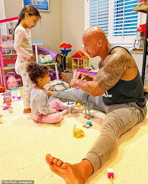 Pound Fitness, Dwayne Johnson Family, Lauren Hashian, Fitness Park, Rock Family, Rock Johnson, The Rock Dwayne Johnson, Johnson Family, Girl Dad