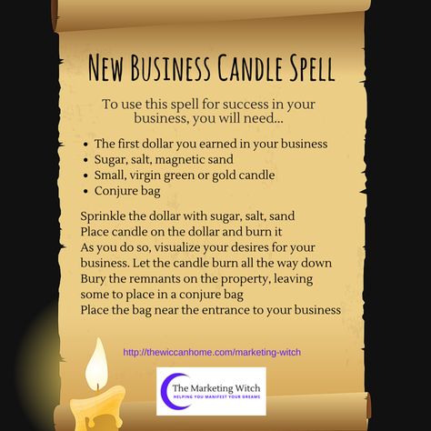 New Business Candle Spell Business Candle, Brown Candles, Occult Science, Candle Dressing, Witch Candles, Magic Spell Book, Gold Candle, Inner Guidance, Witch Magic