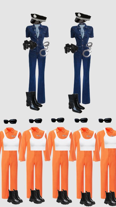 #police#prison#inmate#felony#halloween#costume#halloweencostume#matching Prisoner Costume, Halloween Duos, Police Costume, Prison Inmates, Halloween Outfits, Halloween Diy, Halloween Costume, Halloween Costumes, Halloween