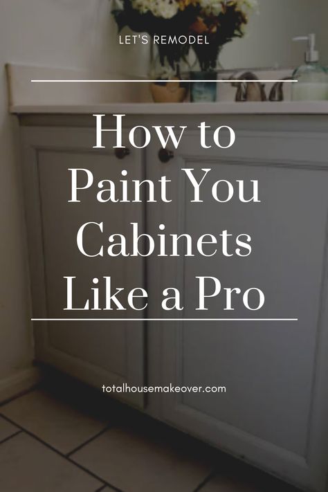 Ready to remodel your bathroom? Let's start with painting the bathroom cabinets with simple step by step process. You can do this! Paint Bathroom Cabinets, Oak Bathroom Cabinets, Bathroom Cabinet Colors, Bathroom Cabinet Makeover, Paint Bathroom, Painted Vanity Bathroom, Bathroom Cabinets Diy, Painting Bathroom Cabinets, Painted Bathroom