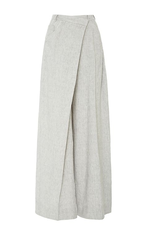 Wide Leg Deconstructed Trouser by ADEAM for Preorder on Moda Operandi Formal Trousers Women, Modest Dresses Fashion, Striped Pant, Stylish Fall Outfits, Classy Prom Dresses, Causal Outfits, Casual Day Outfits, Fashion Collage, Classy Work Outfits