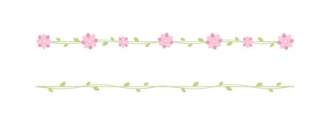 Cute Spring Floral Dividers Borders Set. Springtime and Easter flower separators design elements. Pink Divider, Cute Dividers, Embroidery Journaling, Floral Dividers, Easter Flower, Easter Flowers, Cute Spring, Graphic Organizers, Spring Floral