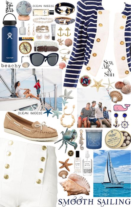 Nautical stripes Outfit | ShopLook Nautical Outfit Women Classy, Nautical Stripes Outfit, Nautical Party Outfit, Nautical Outfit Women, Nautical Theme Outfit, Nautical Fashion Women, Stripes Outfit, Burts Bees Lip Balm, Nautical Aesthetic