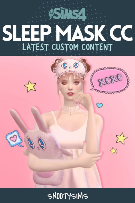 A sleep mask and overnight masks in general will definitely help your sims sleep better and faster. Luckily, such masks come in many designs features, and custom content creators of the Sims 4 are offering us a stunning bunch. So, we recommend that you install some of these to provide full peace and comfort to your simmies. Sims 4 Sleeping Mask, Sims 4 Sleep Mask, Sims 4 Cc Sleep Mask, Sims 4 Cc Eye Mask, Sims 4 White Eyes, Sims 4 Cc Sleep, Sleep Glasses, Mods Ts4, Cc Eyes