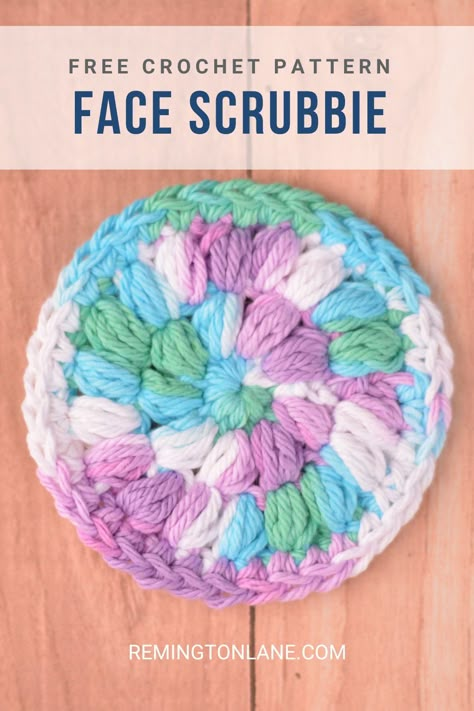 Face Wash Cloth Crochet, Crochet Face Scrubs Free Pattern, Easy Face Scrubbies Crochet, Face Scrub Crochet Pattern Free, Makeup Scrubbies Crochet Pattern, Crochet Bath Scrubbies Free Pattern, Crochet Face Pads Free Pattern, Crochet Face Pads, Crochet Makeup Pads