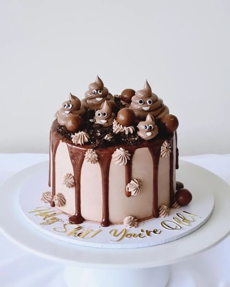 Is there anyone game to have a poo 💩 cake for your birthday? {Poocake} #poocake #youreold #chocolatepoo #💩 #poobirthday #funcakes #makefun #pointcookcakes #pointcookcakes #sanctuarylakes #saltwatercoast #saltwaterestate #saltwatercoastestate #lincolnheath #featherbrook #featherbrookeestate #alamandaestate #alamanda #upperpointcook #Seabrook Poo Poo Cake, Poo Cake, Poo Poo, Cakes Cupcakes, Cupcake Cookies, Custom Cakes, Amazing Cakes, Cupcake Cakes, Melbourne