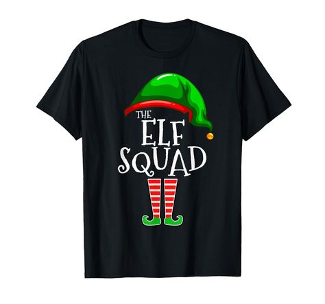 PRICES MAY VARY. Funny holiday matching family set of Christmas elf shirts -adults men women mom dad brother sister siblings son daughter kids boys girls grandma grandpa mama papa husband wife aunt uncle Great matching family clothing outfit apparel costume for Christmas, Thanksgiving, Father's Day, Birthday, Mother's Day, Anniversary, Graduation, Halloween, 4th of July. Lightweight, Classic fit, Double-needle sleeve and bottom hem Xmas Pajamas, Elf Shirt, Matching Outfit, Funny Xmas, Christmas Funny, Family Christmas Pajamas, Family Christmas Shirts, Boys Pajamas, Christmas Family