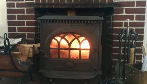 Wood stove or fireplace? It's no contest. | House and Hammer Wood Burning Stove Insert, Electric Wood Stove, Woodburning Stove Fireplace, Wood Burning Stoves Living Room, Installing A Fireplace, Wood Burning Insert, Wood Burning Fireplace Inserts, Freestanding Stove, Masonry Fireplace