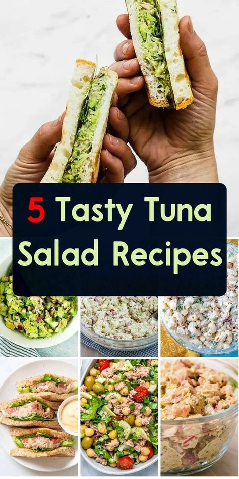 Get ready to flip for fish with these 21 tuna salad recipes! From classic to creative, discover the perfect tuna salad recipe to spice up your meal. Tuna Salad Ideas, Tuna Salad Recipes, Tuna Salads, Tuna Salad Recipe Easy, Tuna Fish Salad, Salad Presentation, Easy Tuna Salad, Tuna Salad Recipe Healthy, Best Tuna Salad Recipe