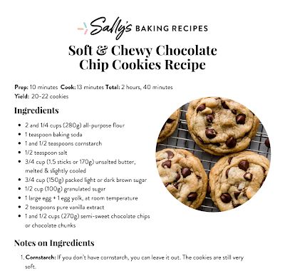 Soft Chewy Chocolate Chip Cookies, The Perfect Chocolate Chip Cookie, Chewy Chocolate Chip Cookies Recipe, Sallys Baking, Soft Chocolate Chip Cookies, Perfect Chocolate Chip Cookies, Chewy Chocolate Chip Cookies, Best Chocolate Chip Cookie, Chip Cookie Recipe