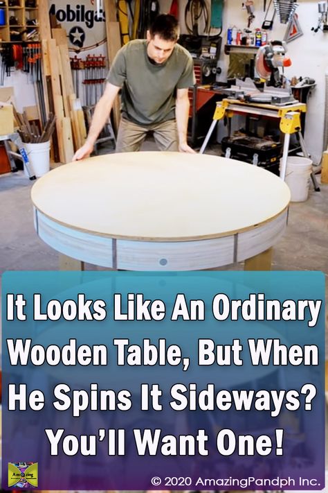 Amazing Woodworking Ideas, Easy Wooden Projects, Wooden Furniture Plans, Portable Saw Mill, Expanding Table, Wood Project Plans, Fine Woodworking Furniture, Woodworking Gift Ideas, Creative Woodworking Ideas