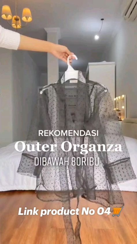 Organza Abaya, Outer Organza, Dress For Chubby Ladies, Mix And Match Outfits Hijab, Model Outer, Hijab Gown, Casual Bridesmaid Dresses, Kebaya Modern Dress, Dress Outer