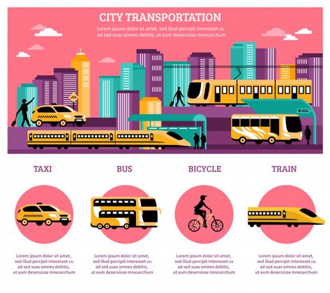 City transportation infographics layout Vector | Free Download Infographics Layout, Fashion Sale Poster, Conference Poster Template, Futuristic Cars Concept, City Transportation, Conference Poster, Infographic Layout, Business Brochure Design, Transportation Poster