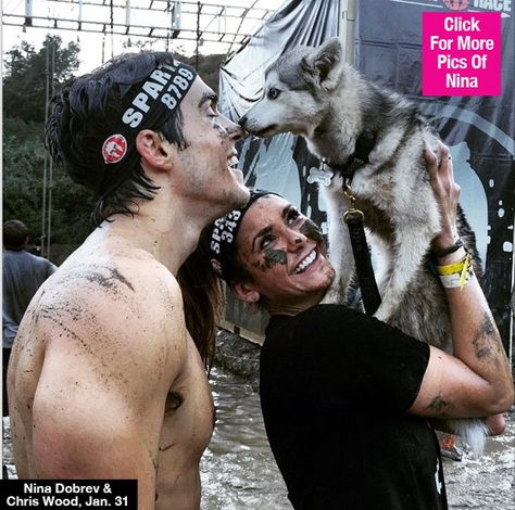 Chris Wood, Nina Dobrev, Husky, A Man, Wood, Instagram