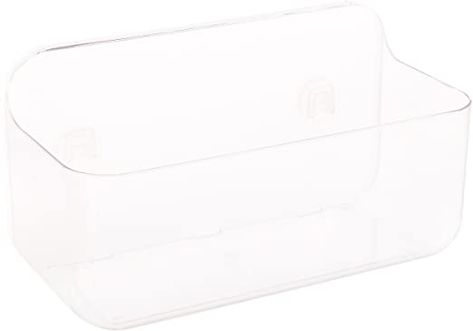 Addis 517874 Invisifix Bathroom Shower Storage Caddy Holder, Translucent, 13.5 x 28 x 15 cm : Amazon.co.uk: Home & Kitchen Bathroom Shower Storage, Cleaning Ceramic Tiles, Bathroom Caddy, Large Bathroom, Shower Storage, Storage Caddy, Large Bathrooms, Bathroom Collections, Back Plate