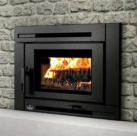 Osburn Matrix Wood Burning Stove Insert, Contemporary Wood Burning Stoves, Wood Fireplace Inserts, Woodburning Stove Fireplace, Wood Burning Insert, Wood Burning Fireplace Inserts, Wood Carrier, Masonry Fireplace, Fireplace Logs