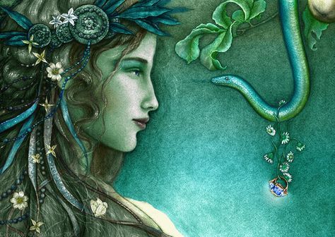 eve and the serpent Eve And The Serpent, Serpent Art, Feminine Symbols, Learning A Second Language, Learn Hebrew, The Serpent, Adam And Eve, Moon Goddess, Narnia