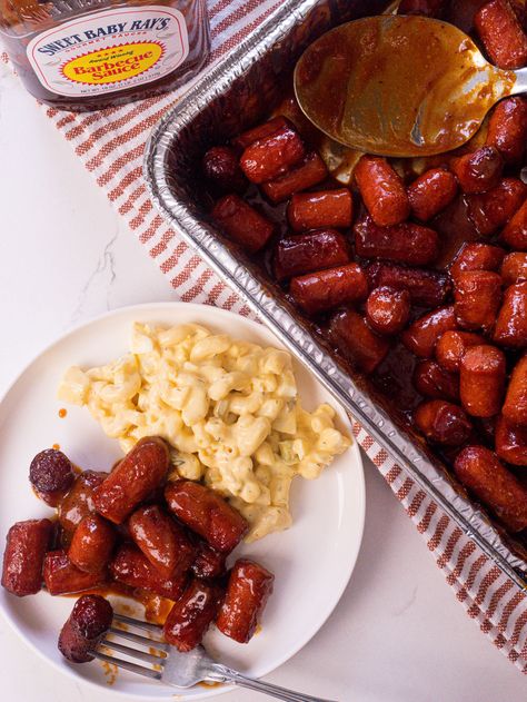 Hot Dog Burnt Ends | 12 Tomatoes Hot Dog Burnt Ends, 12 Tomatoes Recipes, Burnt Ends, Best Party Food, Supper Ideas, Tailgate Food, 12 Tomatoes, Pan Meals, Seasonal Food