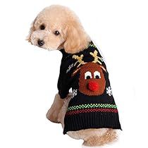 Snowflake Clothes, Reindeer Pet, Small Dog Coats, Large Dog Clothes, Cartoon Reindeer, Reindeer Dog, Reindeer Sweater, Pet Sweater, Pet Holiday