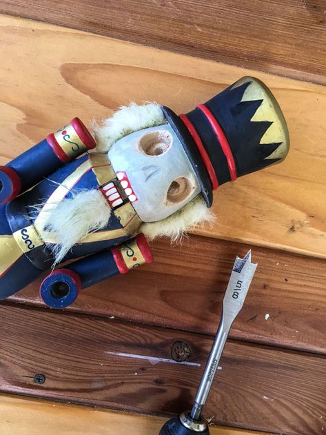 Zombie Nutcracker - The Surprise-aholic Halloween Nutcrackers Diy, Zombie Nutcracker, Diy Nutcracker, Red Crayon, Annual Halloween Party, Monster Craft, Haunted Dollhouse, Halloween 2024, The Nightmare Before Christmas