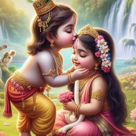 Radha Aesthetic, Baby Radha Krishna Images, Lord Krishna And Radha, God Ram, Little Kanha Ji Images, Sree Krishna, Krishna And Radha, Shri Radhe, Radhe Krishna Wallpapers