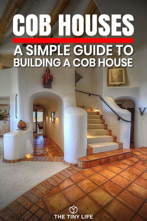 Even though I am busy building my own tiny house, I still find myself thinking about building a cob house… is that cheating on my tiny house?I have been coming back to cob houses again and again because I love the curves of cob walls, the organic feeling that the cob mix brings and the price is also very attractive.  I have thought about building a cob house if in the future I decide I need more space if I get married or just want more space. #tinyhome #cobhouse #tinyliving Cobb Houses, Cob House Interior, Cob House Plans, Cob Homes, Hobbit Houses, Alternative Homes, Cob Building, Diy Exterior, I Need More Space