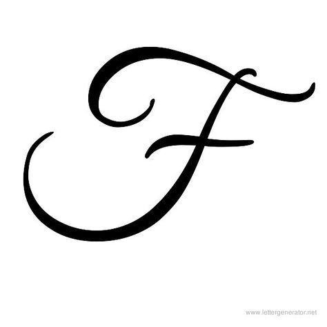 F In Different Fonts, Cursive F Tattoo, Letter F Tattoo Ideas, F Lettering, Letter F Design, F Font, Cursive F, Cursive Letter F, Simple Unique Tattoos