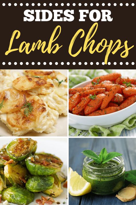 Looking for the best sides for lamb chops? From scalloped potatoes to glazed carrots to roasted veggies, these simple side dishes are the perfect complement to lamb. Sides To Go With Lamb Chops, Sides With Lamb Chops, Lamb Dinner Sides, Sides For Lamb Chops, Sides For Lamb, Lamb Recipes Crockpot, September Wine, Lamb Sides, Lamb Roast Dinner