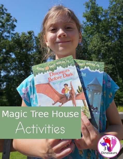 Learning Fun With the Magic Tree House Activities - Fun activities you can do with all the Magic Tree House books, activities every two weeks - 3Dinosaurs.com #magictreehouse #chapterbooks #3dinosaurs #bookclubforkids Iceberg Watercolor, Magic Tree House Activities, Magic Tree House Books, Moon Activities, Reading Week, Viking Ships, Rainforest Theme, Magic Tree House, 3 Dinosaurs