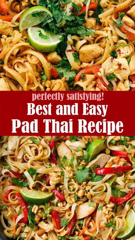 Best and Easy Pad Thai Recipe – Reserveamana Chicken Pad Thai Recipe Easy, Pad Thai Recipe Vegetarian, Pad Thai Recipe Easy, Easy Pad Thai Recipe, Best Pad Thai Recipe, Chicken Pad Thai Recipe, Beginner Cook, Sunday Food, Pad Thai Sauce