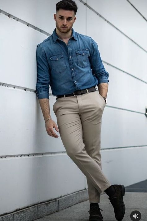 Gents Fashion Casual Outfit, Formal Attire For Men, Mens Smart Casual Outfits, Formal Men Outfit, Classy Outfits Men, Mens Casual Outfits Summer, Smart Casual Men, Mental Health Awareness Month, Men Fashion Casual Shirts