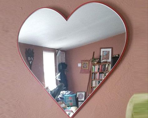 Etsy :: Your place to buy and sell all things handmade Decor Valentines Day, Wall Vents, Heart Mirror, Door Glass Design, Heart Wall Decor, Heart Decor, Heart Wall Art, Door Glass, Acrylic Mirror