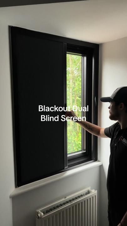 Blind Screen on TikTok Blackout Blinds Bedroom, Curtains Vs Blinds, Bedroom Lamps Design, Boho Cabin, Blinds For Windows Living Rooms, Black Blinds, Concept Product, Creative Closets, Sweet Home Design