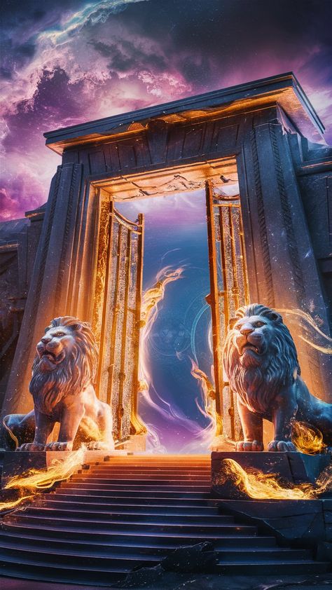 Lions Gate Portal 2024: Rituals and Practices to Maximize Your Manifestation Power Lion Goddess, Lion Gate, Set Intentions, Lions Gate, Forgotten Realms, Attract Abundance, Spiritual Practices, Spiritual Art, Buddhism