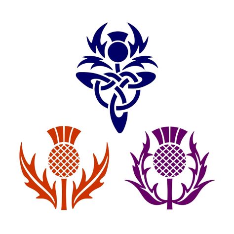 Thistle Logo, Scottish Thistle Art, Thistle Art, Scotland Tattoo, Scottish Thistle Tattoo, Scottish Tattoos, Scotland Thistle, Scottish Symbols, Cuttable Designs