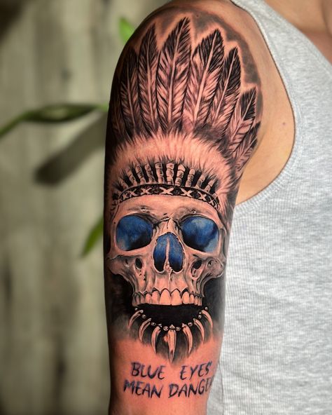 Skull tattoo featuring mesmerizing blue eyes! 💀💙 Ready to make a statement that stares right back? Let's turn your vision into reality! 🔵🔥 #SkullTattoo #BlueEyesInk #EdgyInkArt Blue Eye, Ink Art, Blue Eyes, Skull Tattoo, Turn Ons, Tattoos