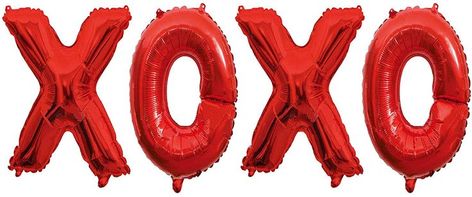 Xoxo Balloons, Valentine Letters, Red Party Decorations, Bridal Shower Photo Prop, Valentines Letter, Bridal Shower Photos, Valentine Photo, Bachelorette Party Decorations, Letter Balloons