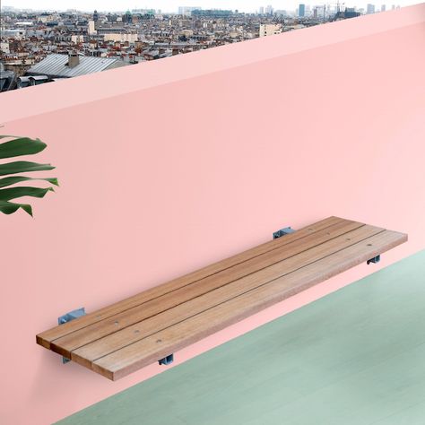 Balcony Bench, Outside Benches, Foldable Wall, Handmade Wood Furniture, Wall Bench, Folding Bench, Window Projects, Folding Walls, Outdoor Bath