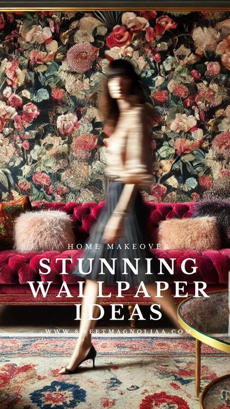 Discover how wallpapers can transform your space with expert tips to choose the perfect design and create a look that reflects your style. #wallpaper #interiordesign #homedecor Wallpaper Before And After, Wallpaper On One Wall, Wallpaper As Art, Wallpaper Nook, Dramatic Wallpaper, Bespoke Wallpaper, Washable Wallpaper, Wallpaper 2024, Style Wallpaper