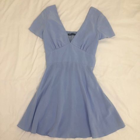 Blue Dress Aesthetic, Baby Blue Dress, Baby Blue Dresses, Dress Aesthetic, Swaggy Outfits, Dream Clothes, Blue Dress, Classy Outfits, Pretty Dresses