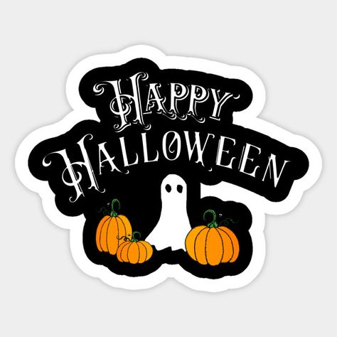 Happy Halloween Ghost Pumpkin Halloween Journal Stickers, Halloween Printable Stickers, Halloween Sticker Ideas, Halloween Stickers Aesthetic, Halloween Stickers Printable, Imprimibles Halloween, Halloween Merchandise, Spooky Stickers, Stickers Halloween