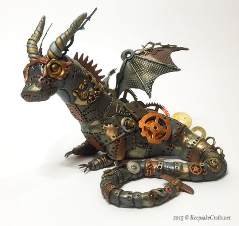 dragon #46 Doyle 1 Steampunk Dragons, Clockwork Dragon, Steampunk Creatures, Mechanical Dragon, Steampunk Sculpture, Steampunk Dragon, Steampunk Animals, Steampunk Gadgets, Steampunk Aesthetic