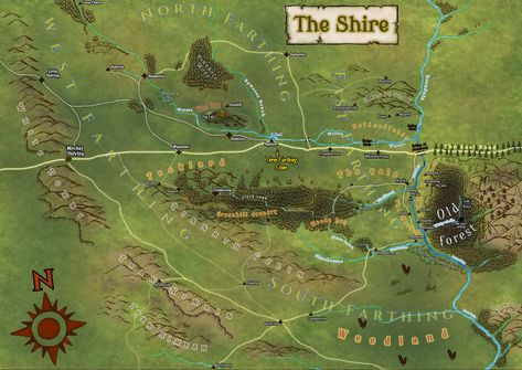 Old Forest, Forest Map, Middle Earth Map, The Shire, Detailed Map, Clash Of Clans, Middle Earth, Image Types, The Middle