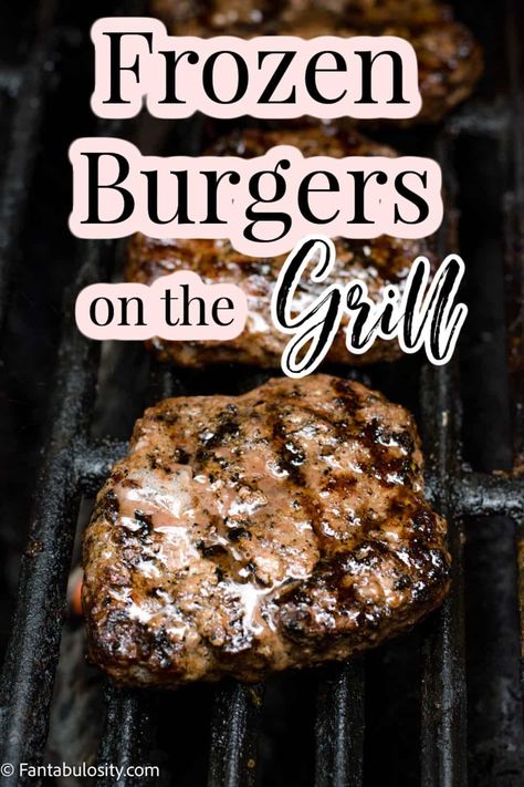 Grilling Frozen Burgers, Frozen Burger Patties, Bubba Burgers, Burger Patty Recipe, Beef Patties Recipes, Hamburger Recipes Patty, Angus Burger, Hamburgers Grilled, Frozen Beef