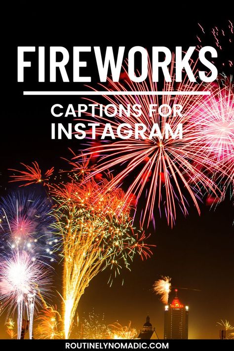 The perfect fireworks captions for instagram for when you are ready to celebrate. Find the best fireworks quotes for Instagram here! Sparklers Quotes, Fireworks Quotes, Funny Fireworks, Best Fireworks, Fire Works, Ig Captions, Quotes For Instagram, Cool Captions, Cool Instagram