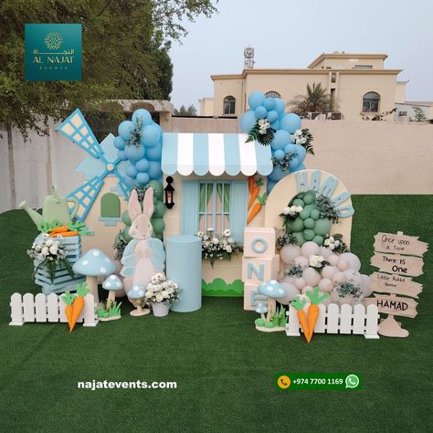 Once upon a time there is one little rabbit name HAMAD, celebrating baby's 1st birthday in Peter Rabbit Theme. For More Details Contact Here WhatsApp : +974 77 00 11 69 Call : +974 77 00 11 69 #peterrabit #peterrabbitparty #peterrabittheme #peterrabbitdecor #peterrabbitdecoration #peterrabbitbackdrop #peterrabbitbirthdaypartyideas #kidsparty #kidspartyideas #kidseventplanner #kidspartydoha #kidsevents #kidspartyorganizer #birthday #birthdayideas #najatevents #najateventsplanner Peter Rabbit Backdrop, Peter Rabbit Birthday Party, Peter Rabbit Theme, Rabbit Birthday Party, Confetti Theme, Rabbit Theme, Baby's 1st Birthday, Rabbit Names, Peter Rabbit Birthday