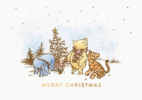 Winnie The Pooh Christmas Wallpapers, Christmas Winnie The Pooh Wallpaper, Christmas Wallpaper Aesthetic Winnie The Pooh, Christmas Winnie The Pooh, Christmas Pooh Bear, Paw Print Art, Winnie The Pooh Christmas, Winnie The Pooh Pictures, Cute Winnie The Pooh