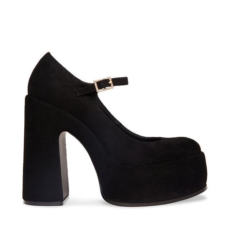 Dr Ideas, Steve Madden Platform, Steve Madden Store, Black Platform Heels, Style Edit, Grad Dresses, Mary Jane Pumps, Mary Jane Heels, Black Platform