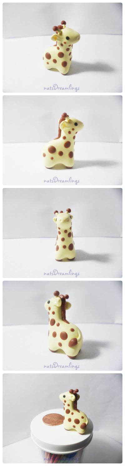 Mini Clay Animals, Kawaii Clay Ideas, Clay Giraffe, Food Clay, Clay Kawaii, Crea Fimo, Craft Clay, Jewelry Clay, Polymer Clay Figures